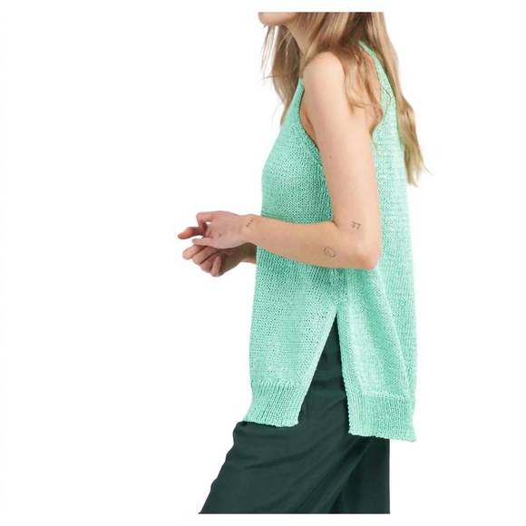 NEW CHRISTIAN WIJNANTS kuhra knit tank top in mint - Picture 3 of 5